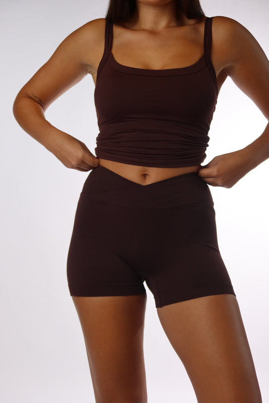 CROSSOVER SOFTLINE SHORTS SOFT BROWN