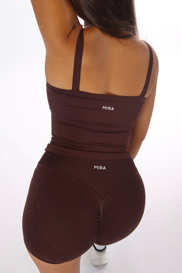 SOFTLINE SQUARE TOP TANK SOFT BROWN